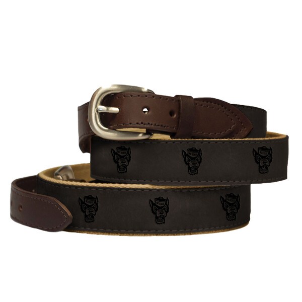 Men's Belt Embossed on Nubuck Suede